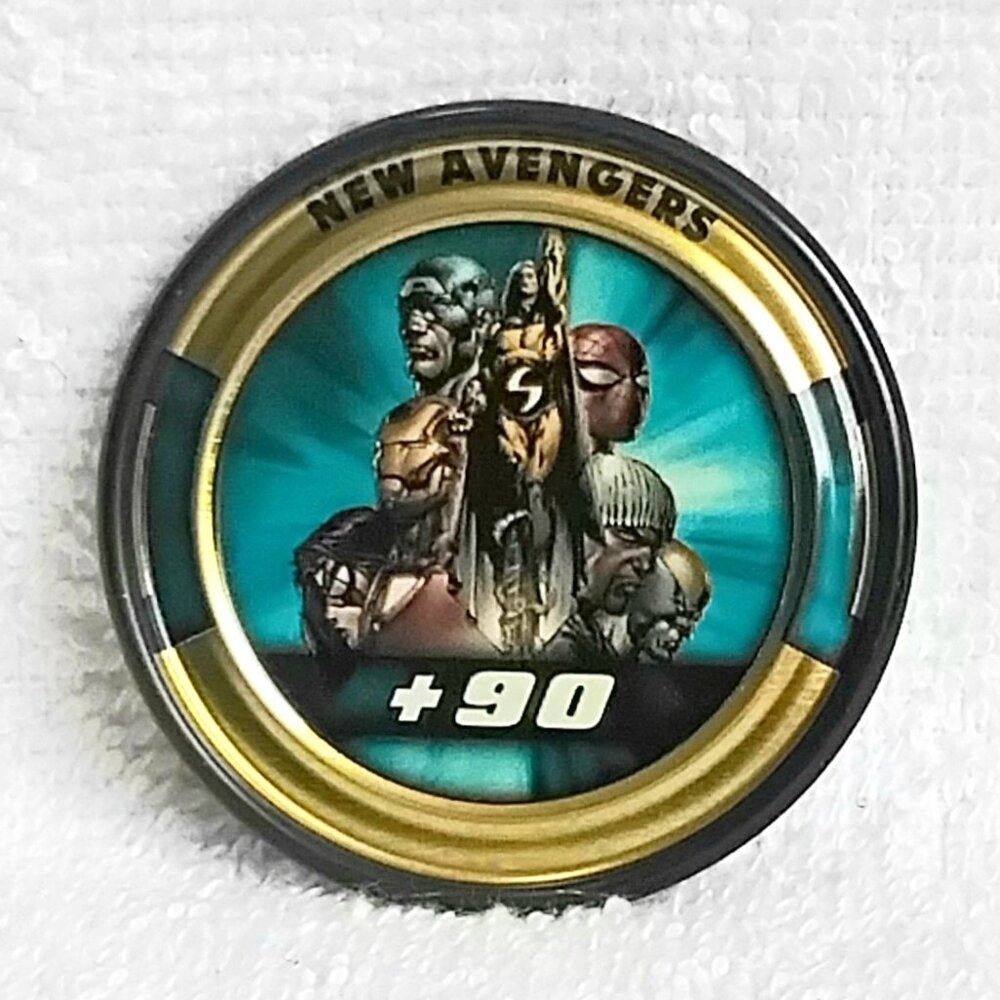 3/$25 NM/M 2011 Gold UD New Avengers 2" Marvel Slingers Medallion #78!!